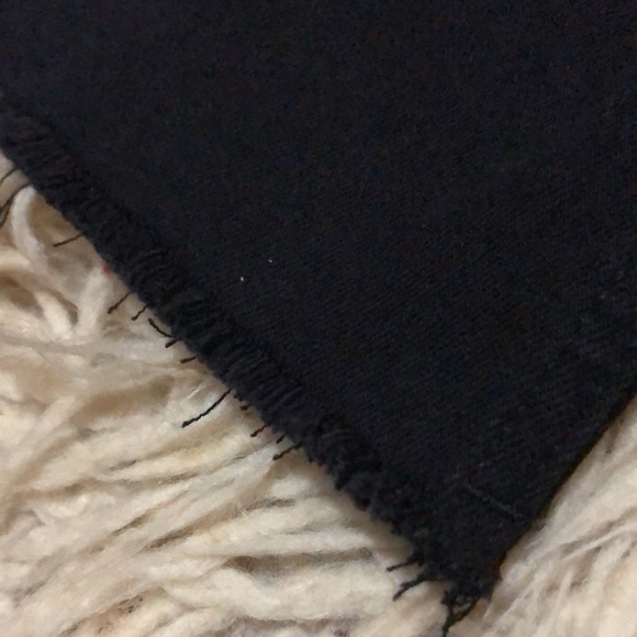 CK High Rise Straight “Repreve” Jeans-Sz 25-Black-Frayed Cuffs-EUC - Picture 3 of 12